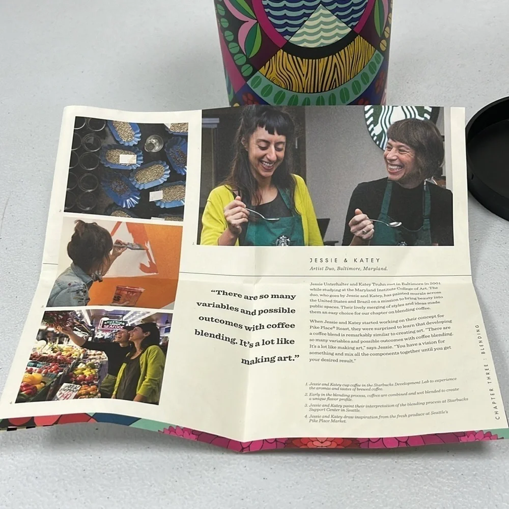STARBUCKS Special Edition Pike Place + JESSIE & KATEY Container & Story